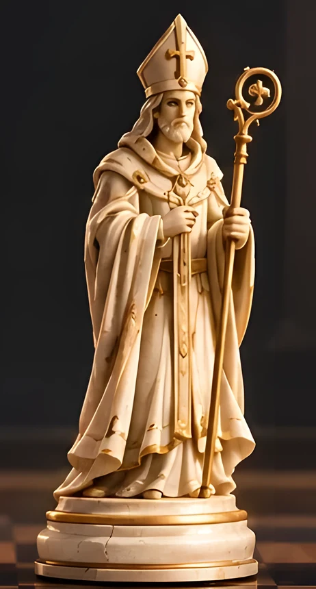 Marble Court Ivory Bishop